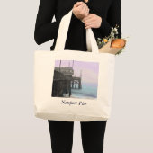 Newport Pier - Tinted Photo Bag Grote Tote Bag (Voorkant (product))