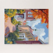 Newport Rhode Island Aquarel Legpuzzel (Horizontaal)