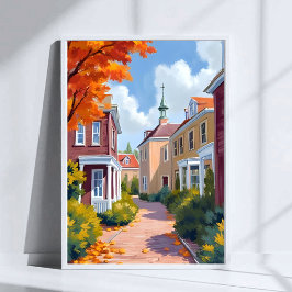 Newport Rhode Island Aquarel Poster