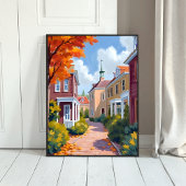 Newport Rhode Island Aquarel Poster