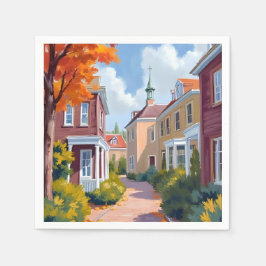 Newport Rhode Island Aquarel Servet