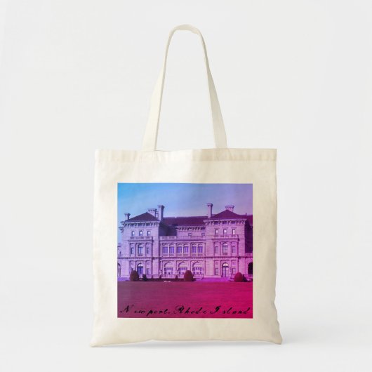Newport, Rhode Island Beach Mansion Tote Bag (Voorkant)