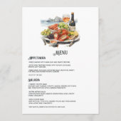 Newport, Rhode Island Bestemming Trouwen Menu (Voorkant)
