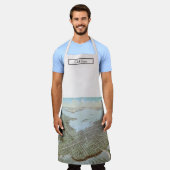 Newport Rhode Island Birdseye Uitzicht kaart Schort (Gedragen)