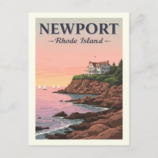  Newport Rhode Island Briefkaart (Voorkant)