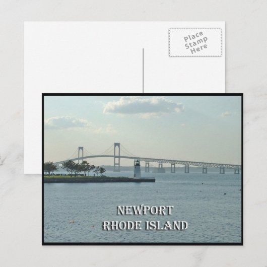 Newport Rhode Island Briefkaart (Voorkant / Achterkant)
