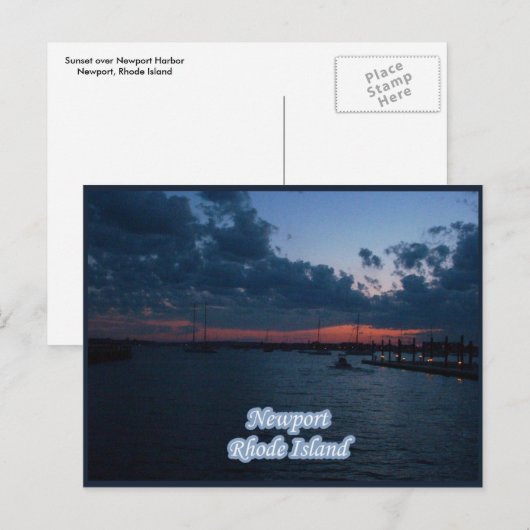 Newport Rhode Island Briefkaart (Voorkant / Achterkant)