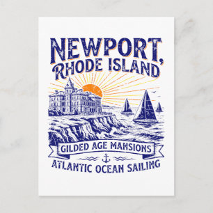 Newport Rhode Island Gilded Age-herenhuizen Zeilen Briefkaart