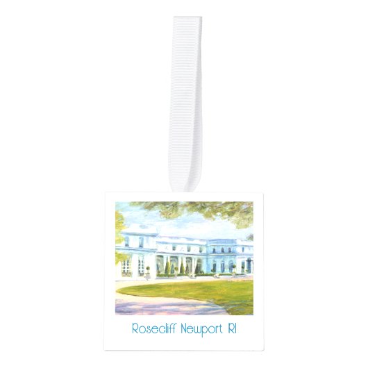 Newport Rhode Island herenhuizen Kerstornament Decoratie (Voorkant)