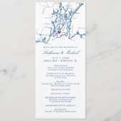 Newport Rhode Island Kaart Marinebestemming Bruilo (Voorkant)