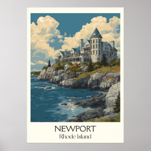 Newport Rhode Island Landhuizen Kust Poster