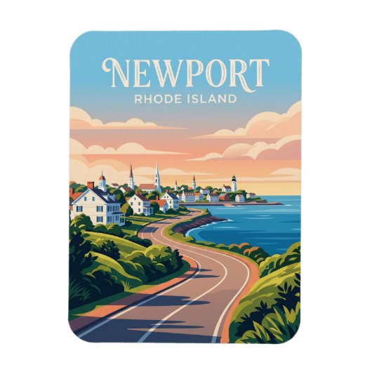 Newport Rhode Island Magneet (Verticaal)