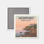 Newport Rhode Island Magneet (Voorkant / Achterkant)