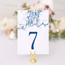 Newport Rhode Island Map Elegant Navy Wedding Kaart