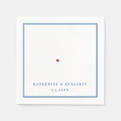 Newport Rhode Island Map Navy Elegant Wedding Servet (Voorkant)