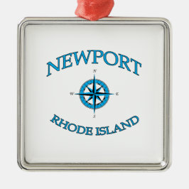 Newport Rhode Island Nautical Metalen Ornament