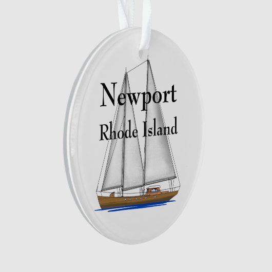 Newport Rhode Island Ornament (voorkant)