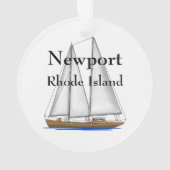 Newport Rhode Island Ornament (achterkant)