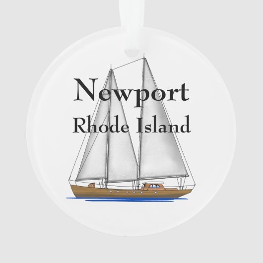 Newport Rhode Island Ornament (achterkant)