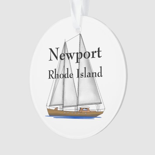 Newport Rhode Island Ornament (voorkant)