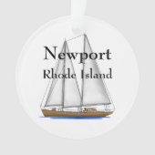 Newport Rhode Island Ornament (voorkant)