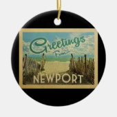 Newport Rhode Island Ornament Beach  (Voorkant)