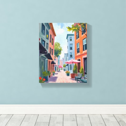 Newport Rhode Island Painting Canvas Afdruk (Insitu (Houten vloer))