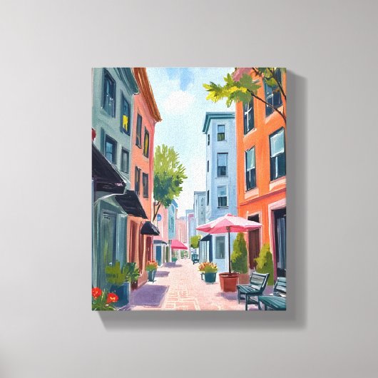 Newport Rhode Island Painting Canvas Afdruk (Voorkant)