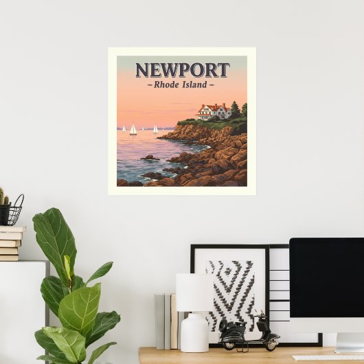 Newport Rhode Island Poster (Thuiskantoor)