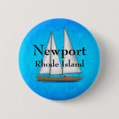 Newport Rhode Island Ronde Button 5,7 Cm (Voorkant)