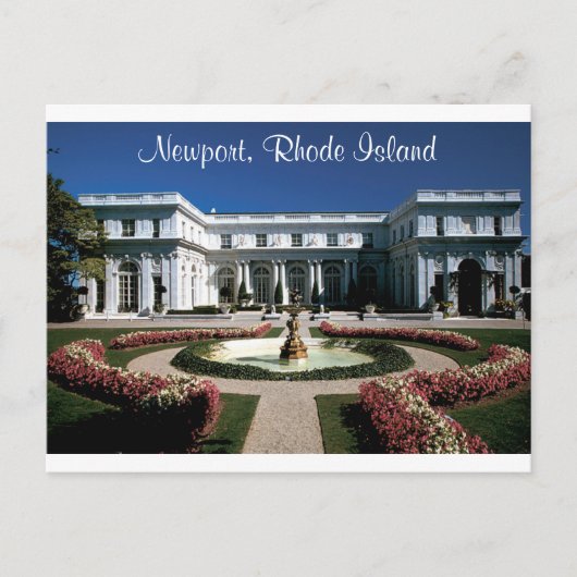 Newport Rhode Island, Rosecliff Mansion Post Card Briefkaart (Voorkant)