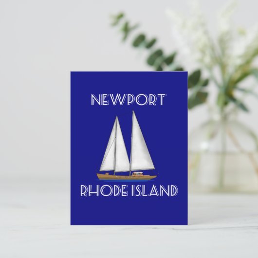 Newport Rhode Island Sailing Briefkaart (Staand voorkant)