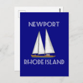 Newport Rhode Island Sailing Briefkaart (Voorkant / Achterkant)