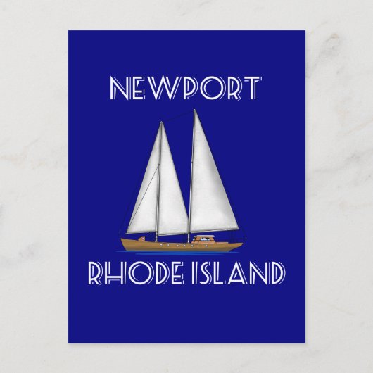 Newport Rhode Island Sailing Briefkaart (Voorkant)