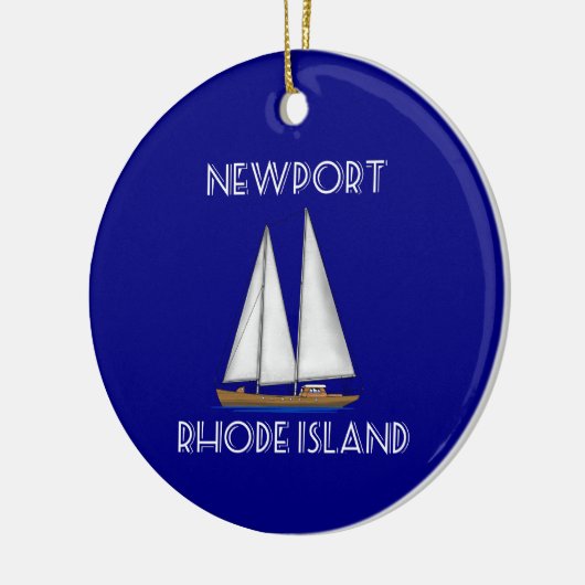 Newport Rhode Island Sailing Keramisch Ornament (Links)
