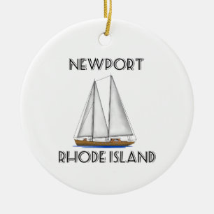 Newport Rhode Island Sailing Keramisch Ornament
