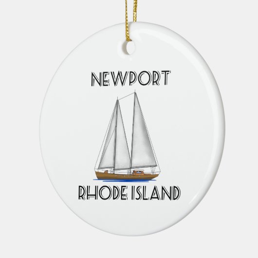 Newport Rhode Island Sailing Keramisch Ornament (Links)