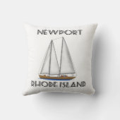 Newport Rhode Island Sailing Kussen (Achterkant)