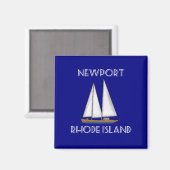 Newport Rhode Island Sailing Magneet (Voorkant / Achterkant)