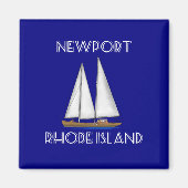 Newport Rhode Island Sailing Magneet (Voorkant)