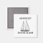 Newport Rhode Island Sailing Magneet (Voorkant / Achterkant)