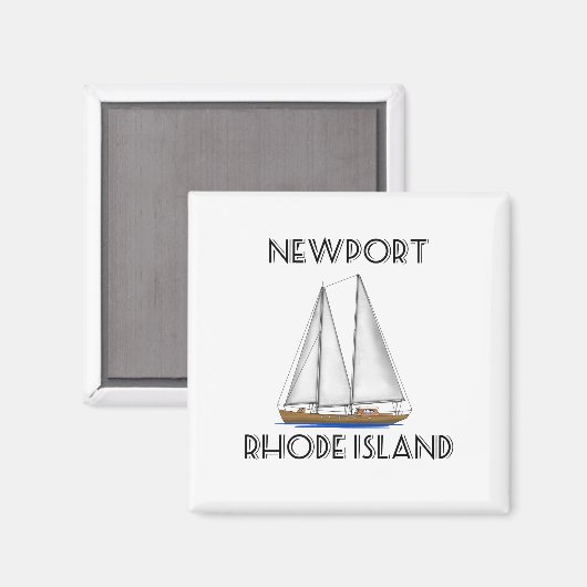 Newport Rhode Island Sailing Magneet (Voorkant / Achterkant)