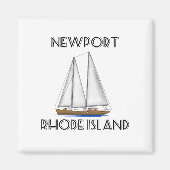 Newport Rhode Island Sailing Magneet (Voorkant)