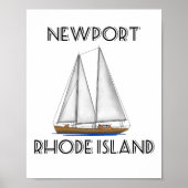Newport Rhode Island Sailing Poster (Voorkant)
