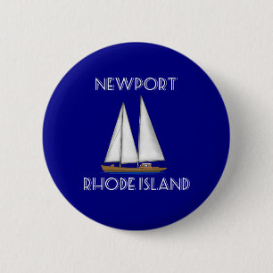 Newport Rhode Island Sailing Ronde Button 5,7 Cm