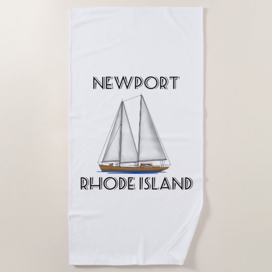 Newport Rhode Island Sailing Strandlaken (Voorkant)