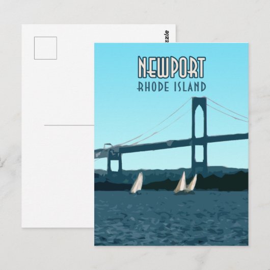 Newport Rhode Island Sailships Briefkaart (Voorkant / Achterkant)