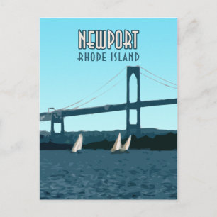 Newport Rhode Island Sailships  Briefkaart