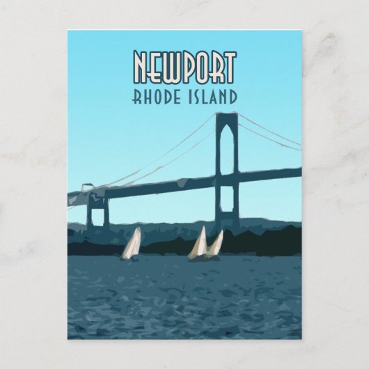 Newport Rhode Island Sailships Briefkaart (Voorkant)
