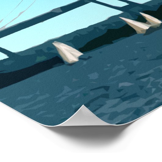 Newport Rhode Island Sailships  Poster (Hoek)